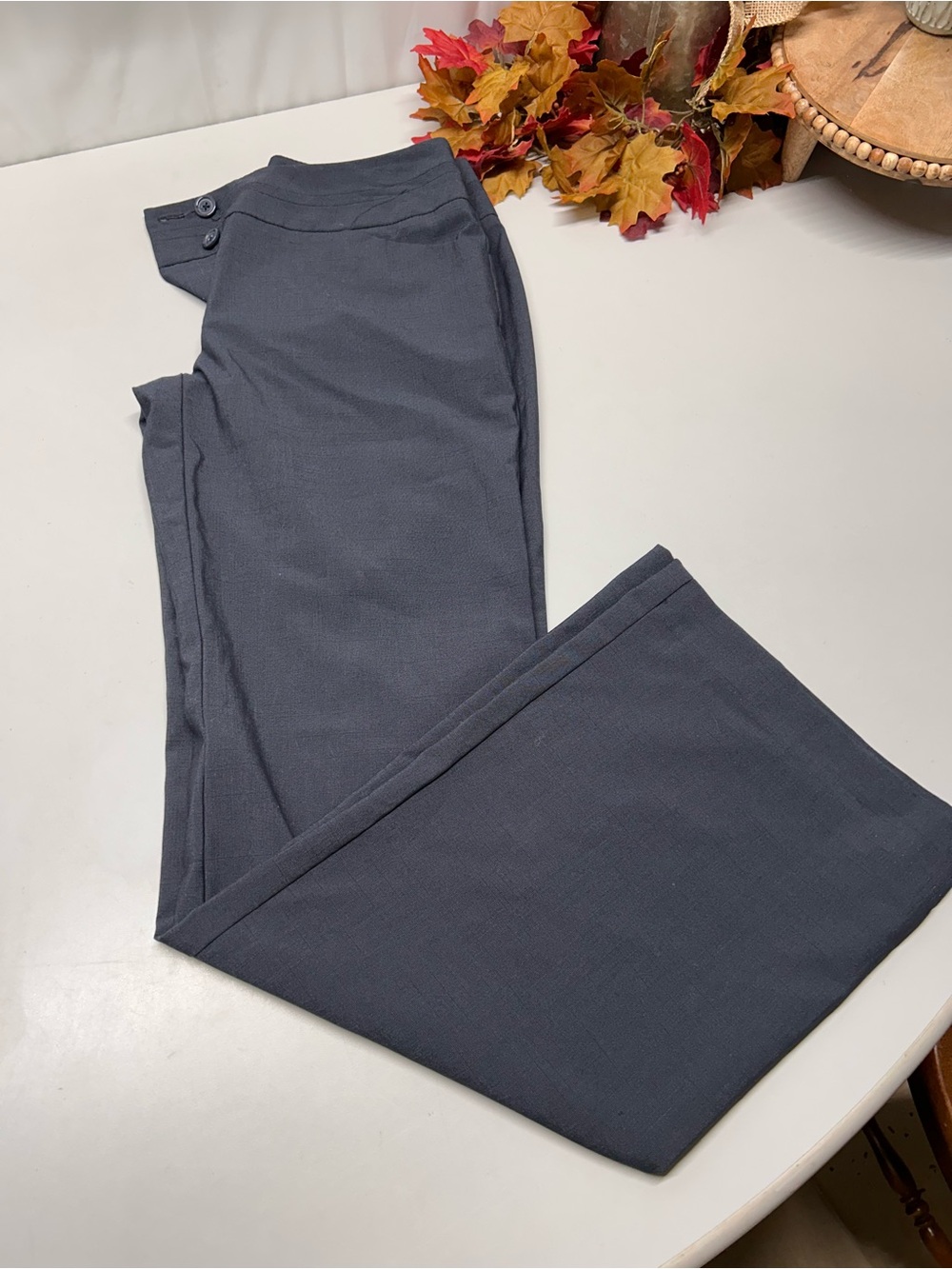 Apt. 9 Wide-Leg Knit Pants in Charcoal Gray